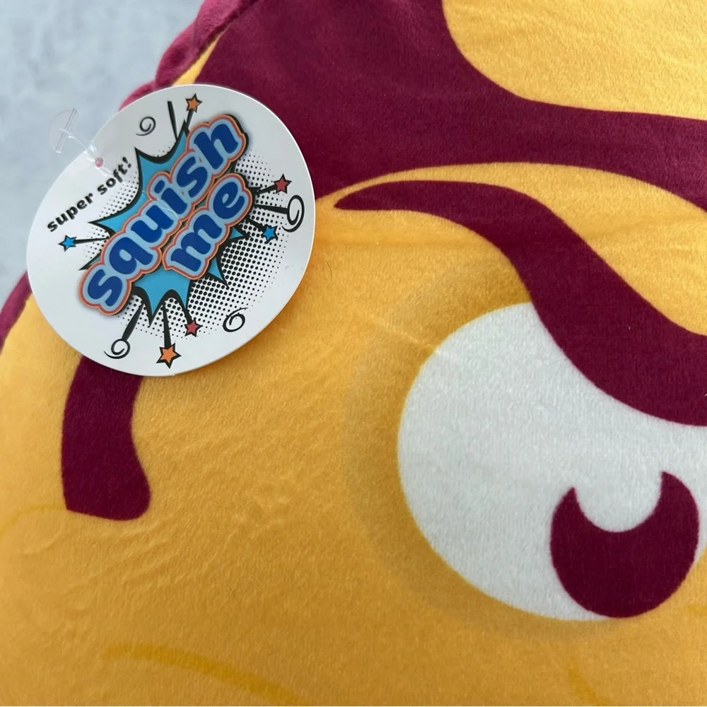 Arizona State University ASU Sun Devil Sparky Mascot Plush Pillow NWT Bed Party!